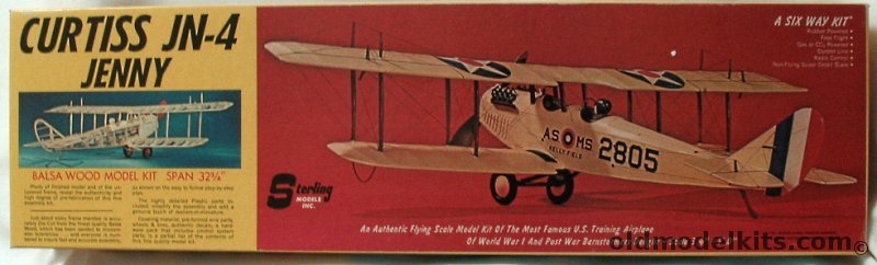 Sterling 1/16 Curtiss JN-4 Jenny - 32 inch Wingspan RC Flying Model Airplane, E1 plastic model kit